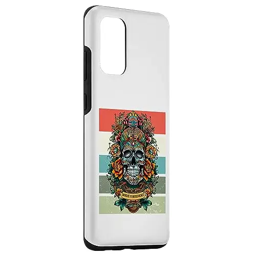 Skull Embellished with Vibrant Flowers Case Wireless
