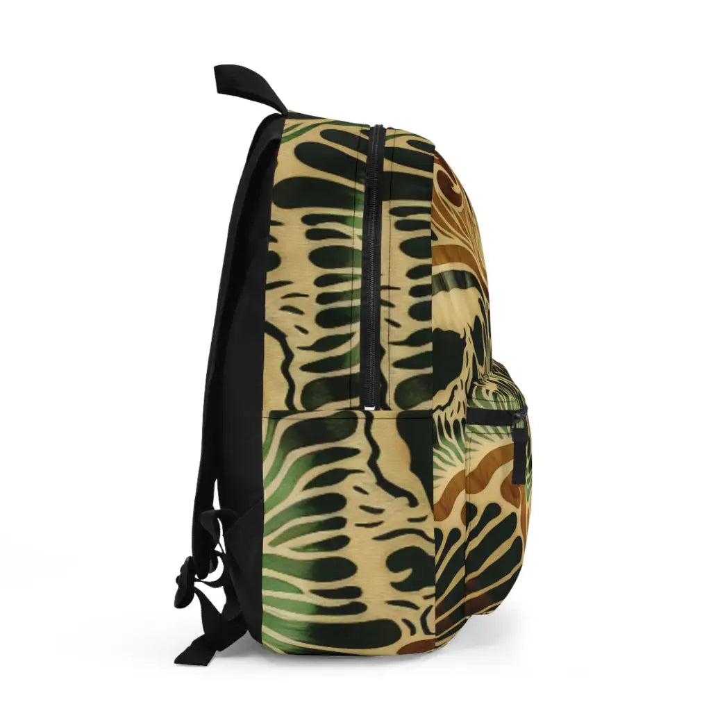 Skull Patterns in Earthy Hues - Backpack - One size - Bags