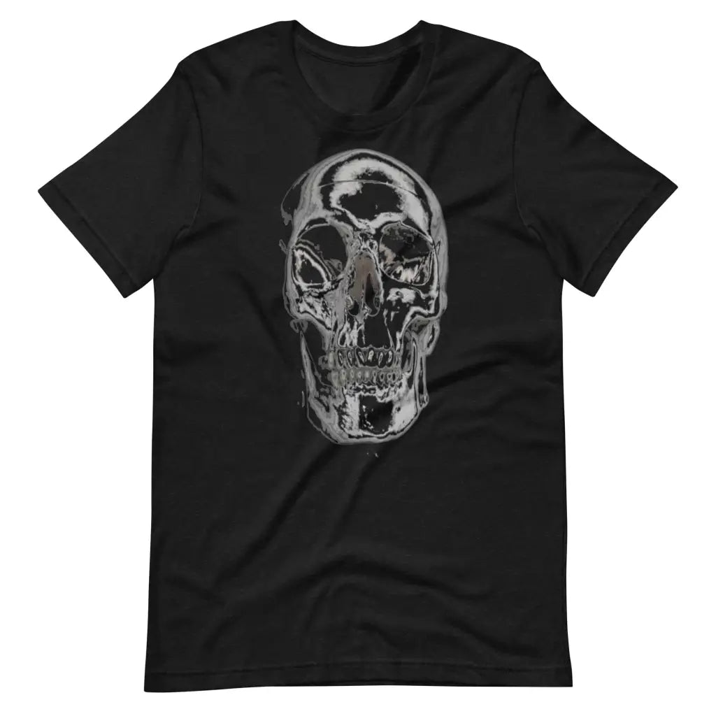 Skull Short-Sleeve Unisex T-Shirt - Black Heather / XS