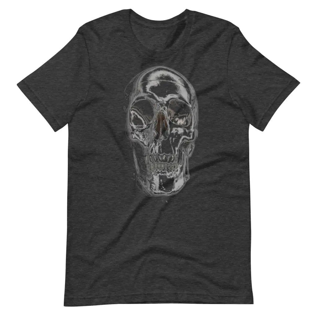 Skull Short-Sleeve Unisex T-Shirt - Dark Grey Heather / XS