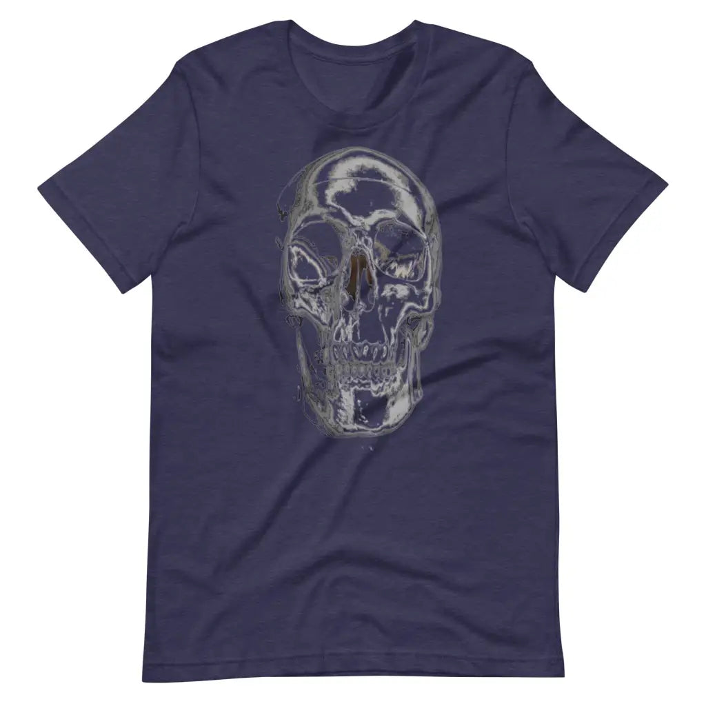 Skull Short-Sleeve Unisex T-Shirt - Heather Midnight Nav