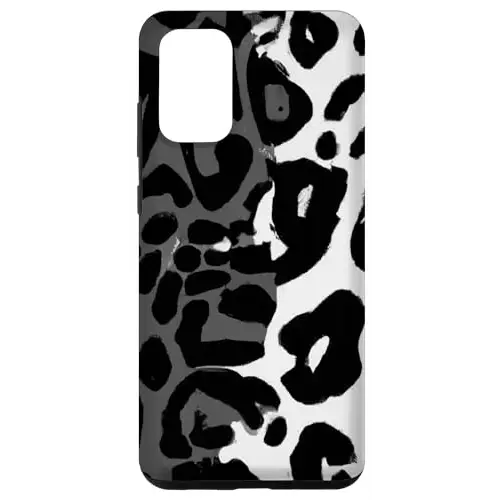 Snow Leopard Print Pattern: Dynamic Design in Black