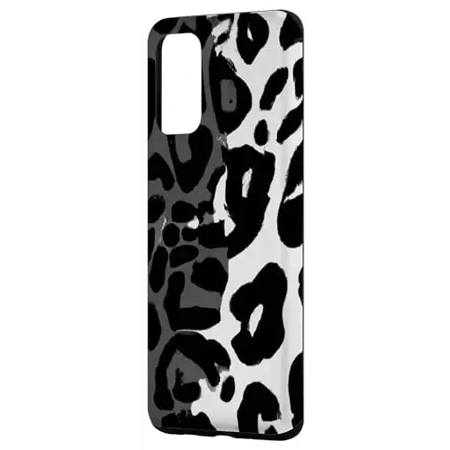 Snow Leopard Print Pattern: Dynamic Design in Black