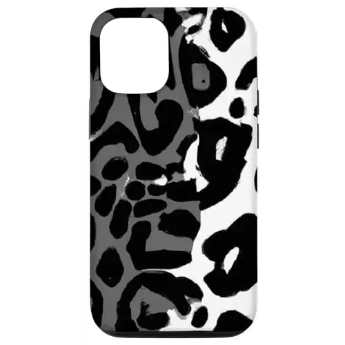 Snow Leopard Print Pattern: Dynamic Design in Black