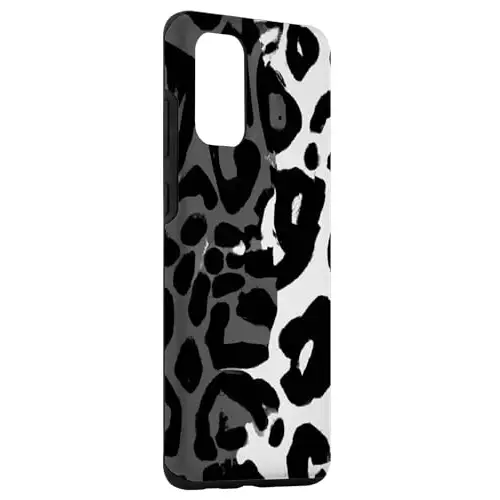 Snow Leopard Print Pattern: Dynamic Design in Black
