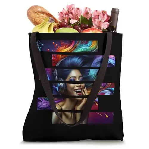 Sonic Bliss Harmonic Waves Tote Bag Apparel