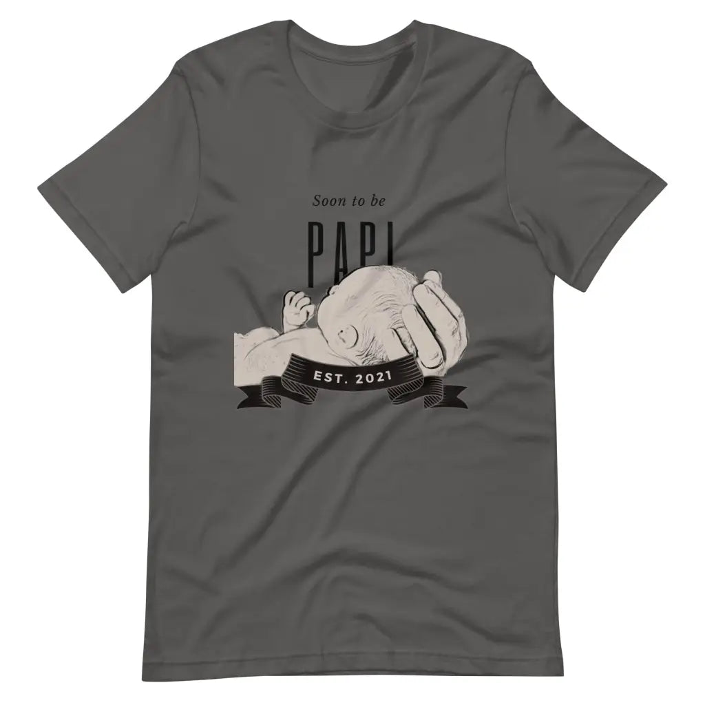 Soon to be Papi Short-Sleeve Unisex T-Shirt - Asphalt / S