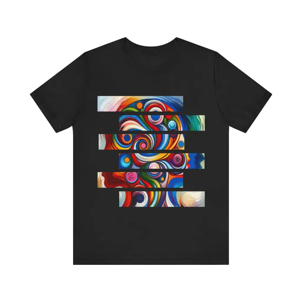 Soulful Spirals and Silhouettes - Jersey Short Sleeve Tee