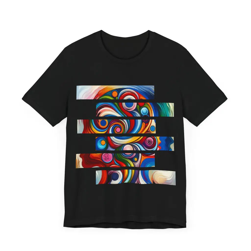 Soulful Spirals and Silhouettes - Jersey Short Sleeve Tee