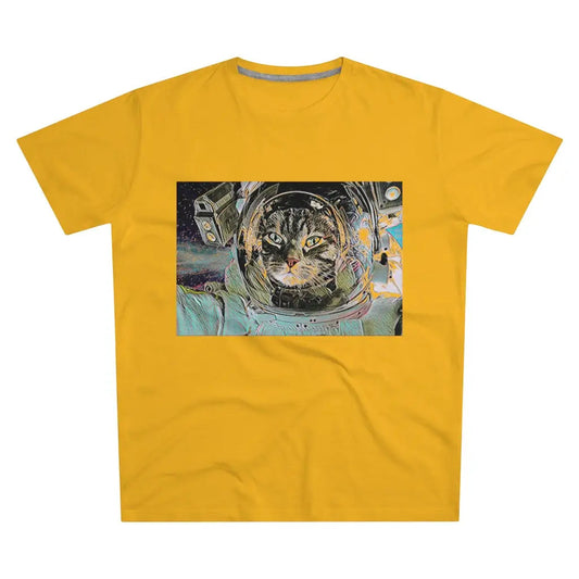 Space Cat Scout Men’s Modern-fit Tee - Sunflower / L