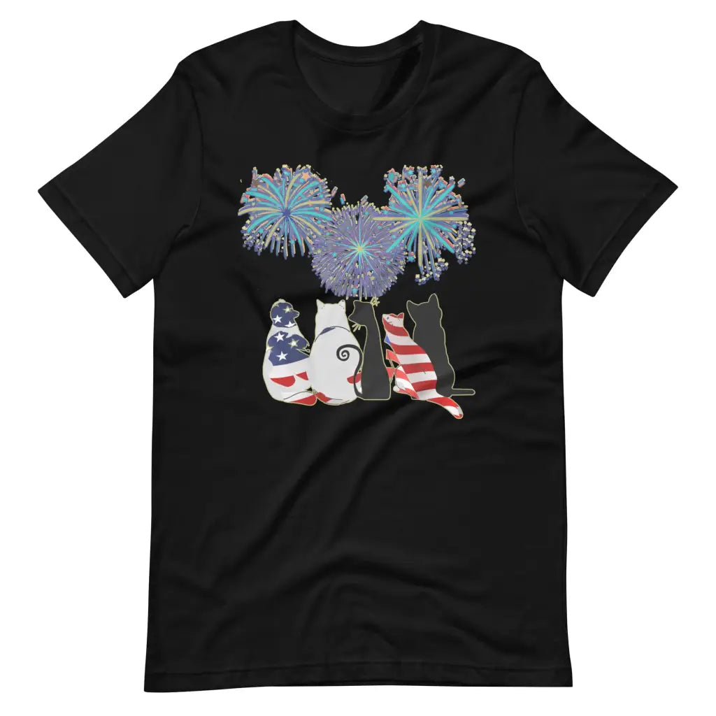 Sparkling Eyes: Cats Fourth of July Adventure Unisex