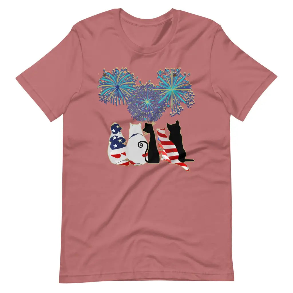 Sparkling Eyes: Cats Fourth of July Adventure Unisex