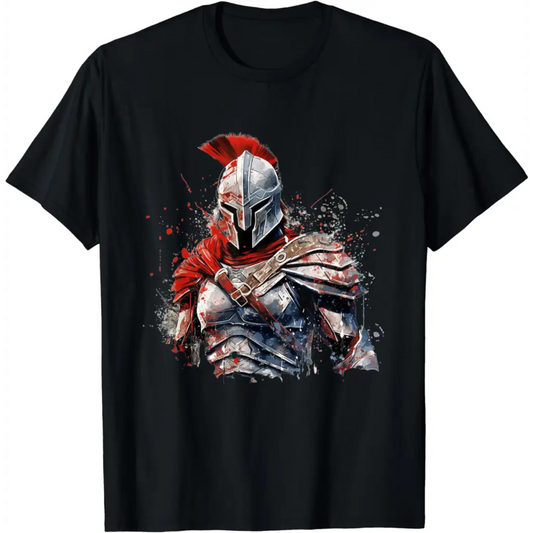 Spartan Mastery: The Armor of Legends T-Shirt - Black / Men