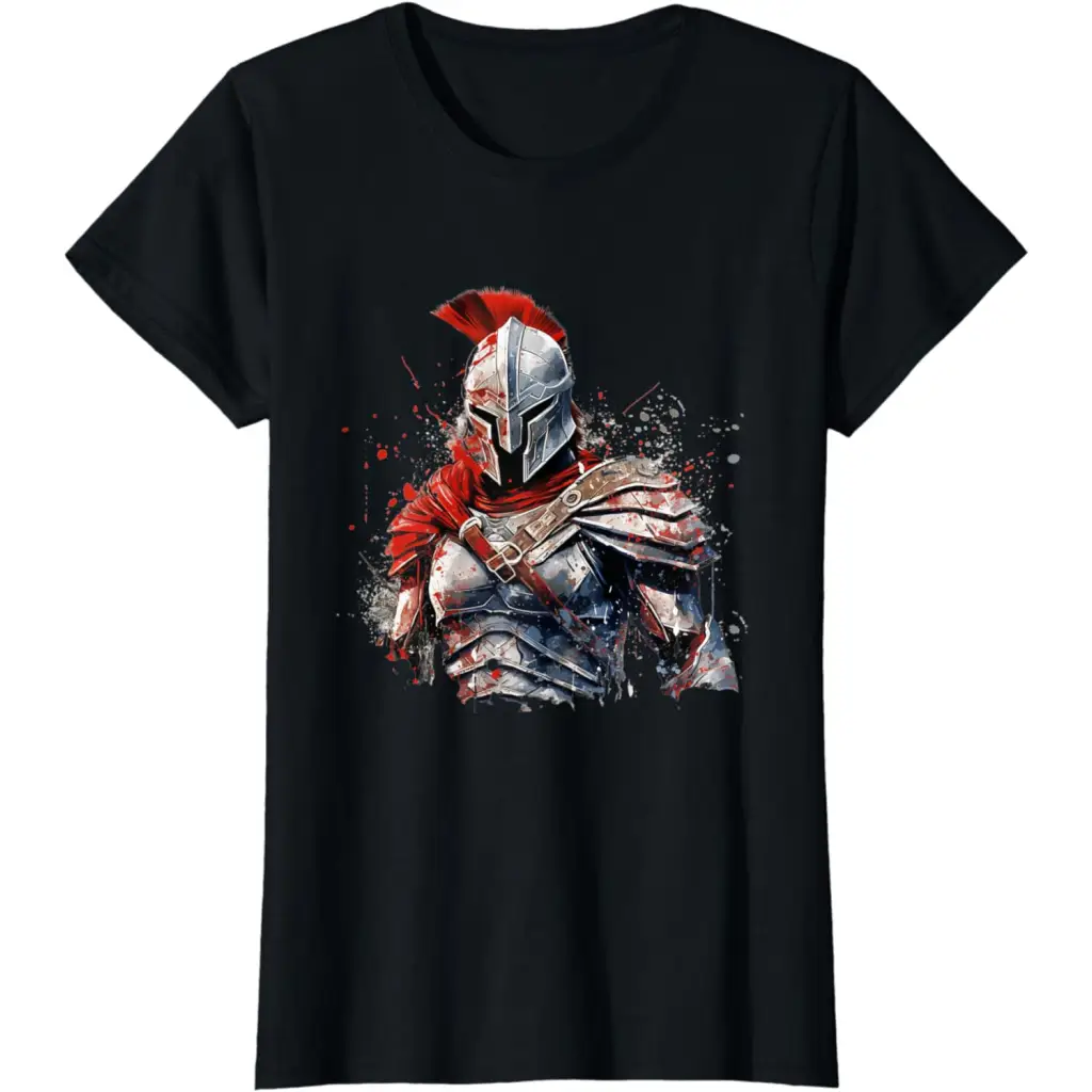 Spartan Mastery: The Armor of Legends T-Shirt - Black