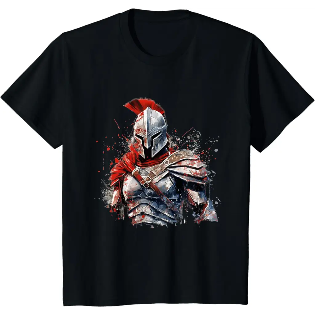 Spartan Mastery: The Armor of Legends T-Shirt - Black