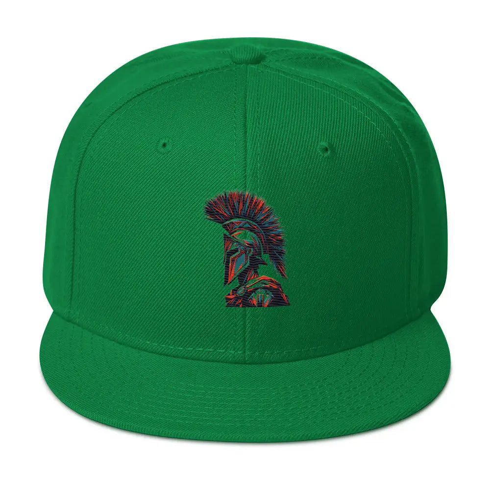 Spartan Warrior Snapback Hat - Kelly Green