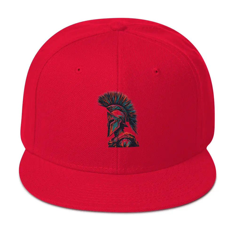 Spartan Warrior Snapback Hat - Red