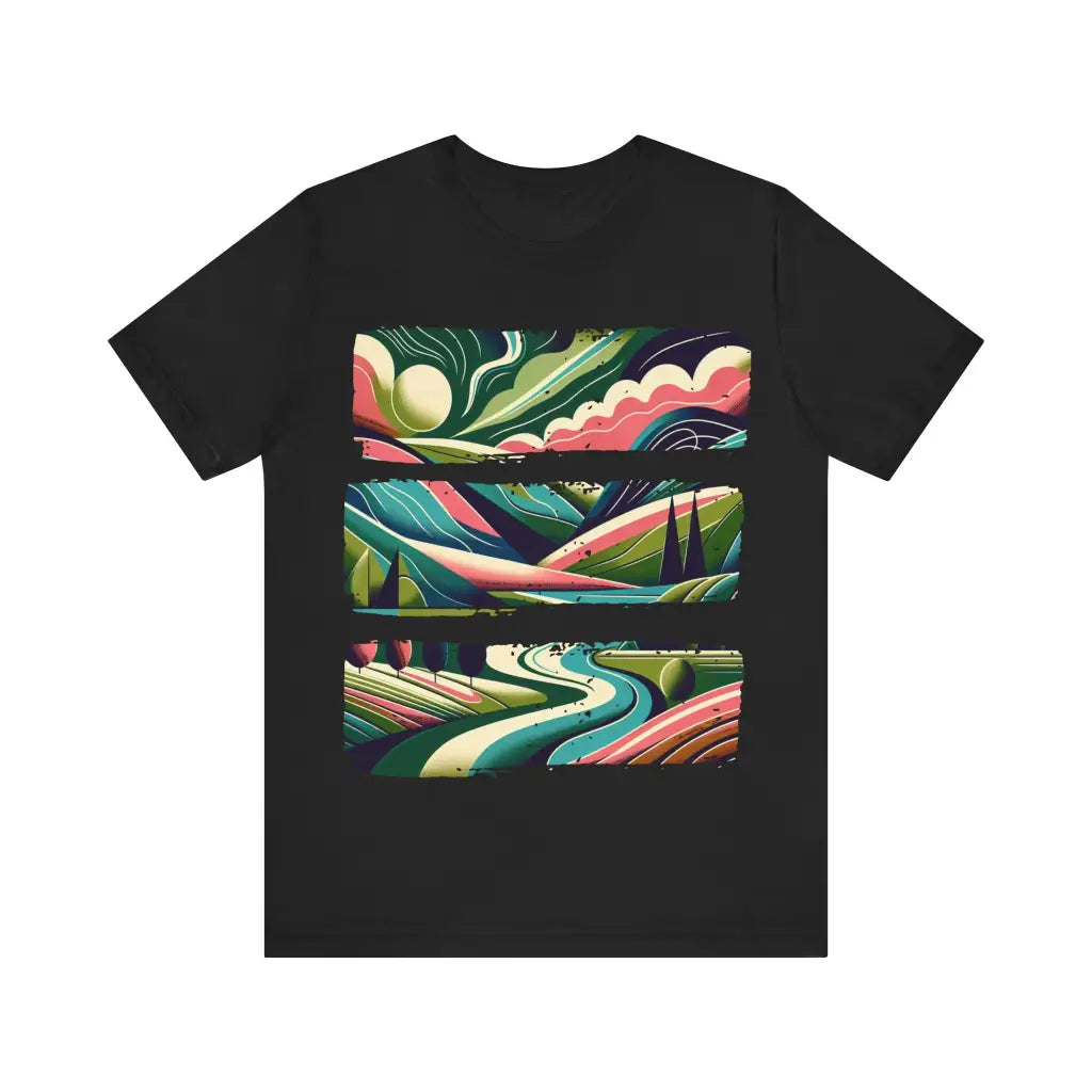 Spectral Landscapes Jersey Short Sleeve Tee Black / S T