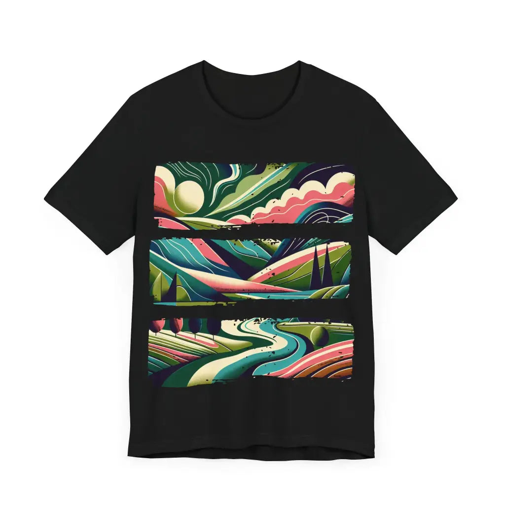 Spectral Landscapes Jersey Short Sleeve Tee T Shirt