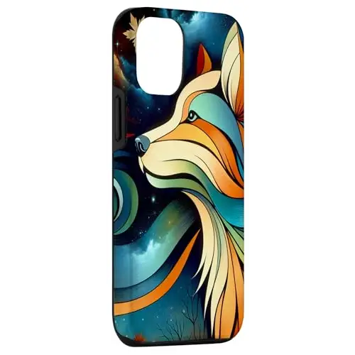 Spectrum Paws: A Dog’s Tale Against a Rainbow Backdrop Case