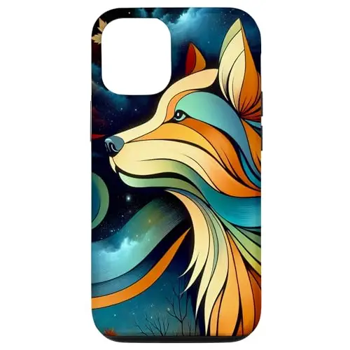 Spectrum Paws: A Dog’s Tale Against a Rainbow Backdrop Case