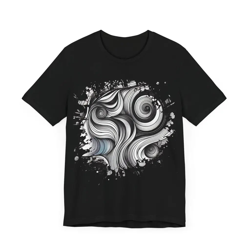 Spiral Illusion Portrait - Jersey Short Sleeve Tee - T-Shirt