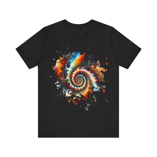 Spiraled Essence - Jersey Short Sleeve Tee - Black / S