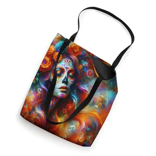 Spirit of the Soul: Día de los Muertos Radiance Tote Bag