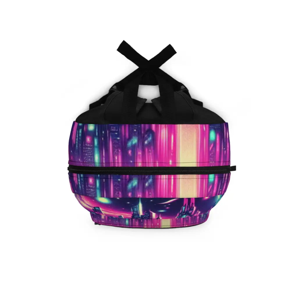 Starlit Neon Cityscape Backpack One size Bags
