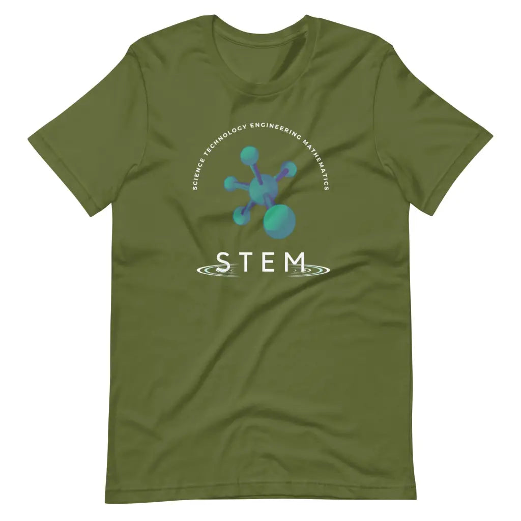 STEM Short-sleeve unisex t-shirt - Olive / S - T-Shirt