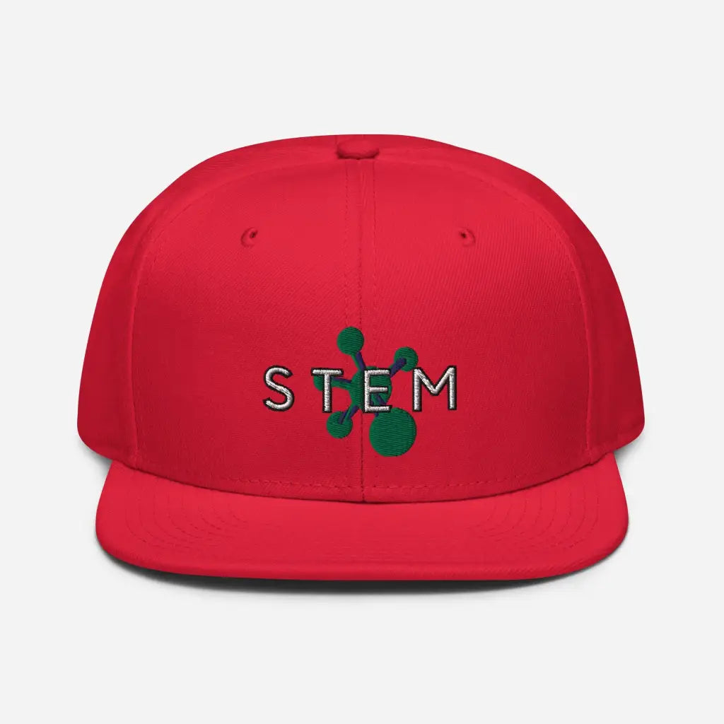 Stem Snapback Hat - Red