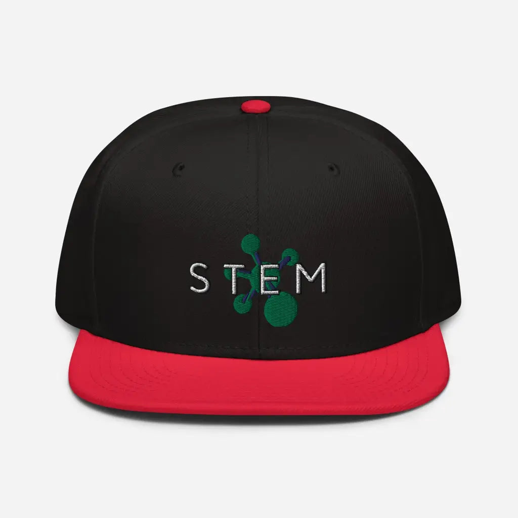 Stem Snapback Hat - Red / Black