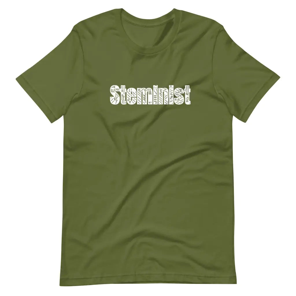 Steminist Short-sleeve unisex t-shirt - Olive / S - T-Shirt