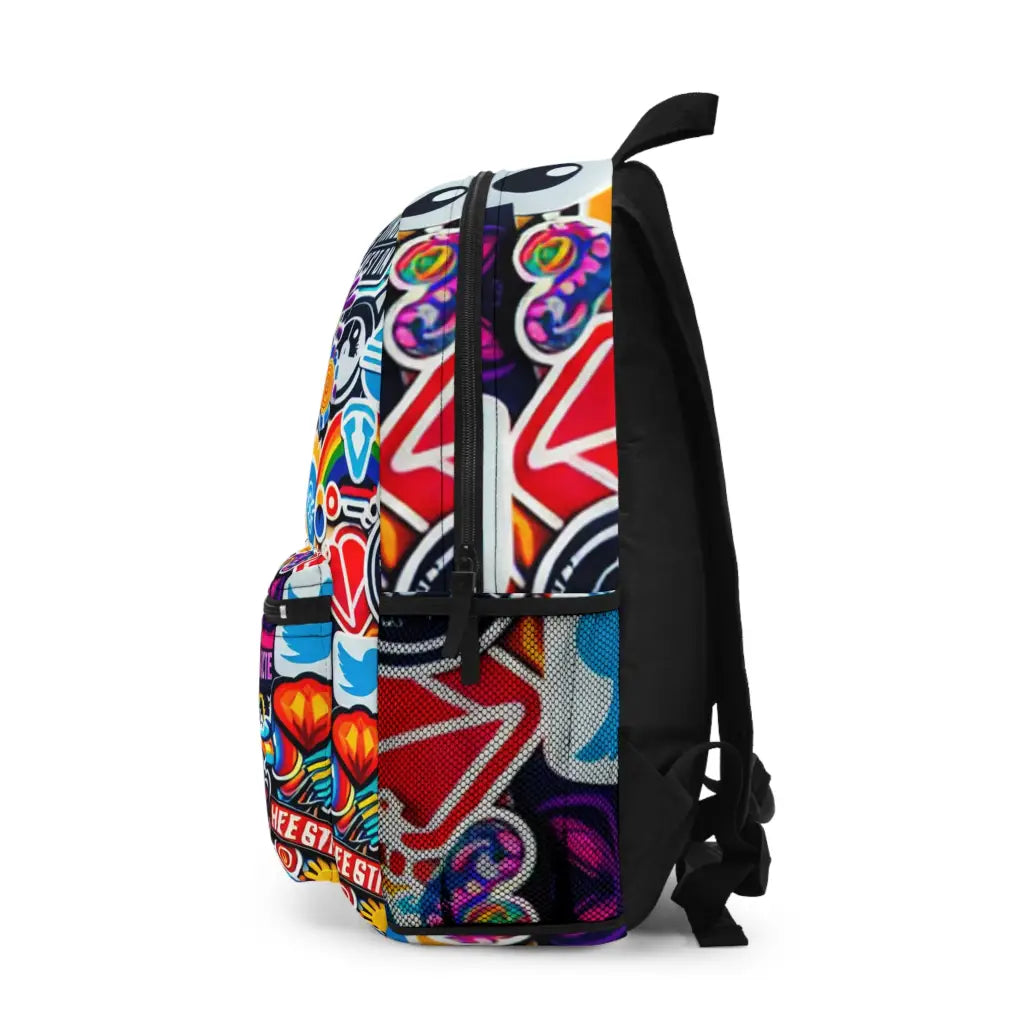 Sticker Collage Extravaganza Backpack One size Bags