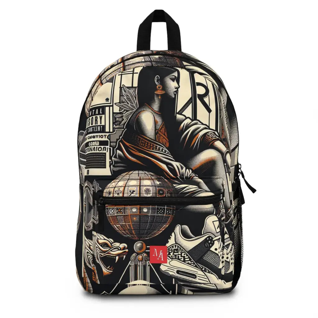 Street Art Collage Backpack One size Bags