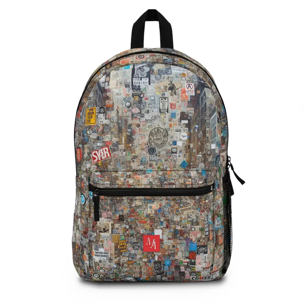 Street Art Collage Backpack One size Bags