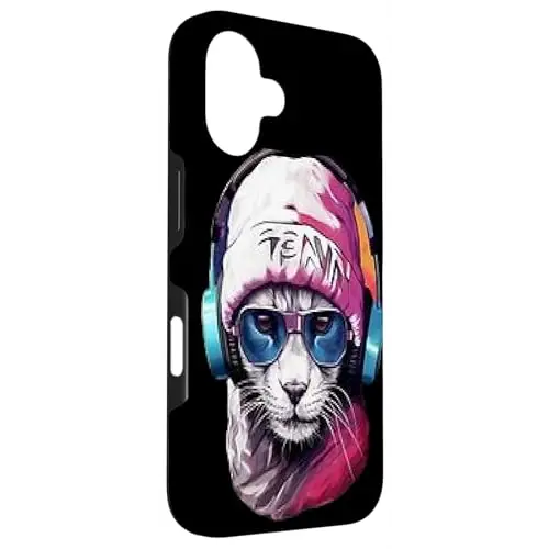 Streetwise Cool: The Hip Hop Cat Vibe Case (iPhone Select