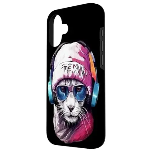 Streetwise Cool: The Hip Hop Cat Vibe Case (iPhone Select