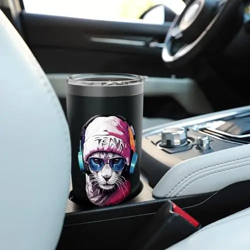 Streetwise Cool: The Hip Hop Cat Vibe Stainless Steel