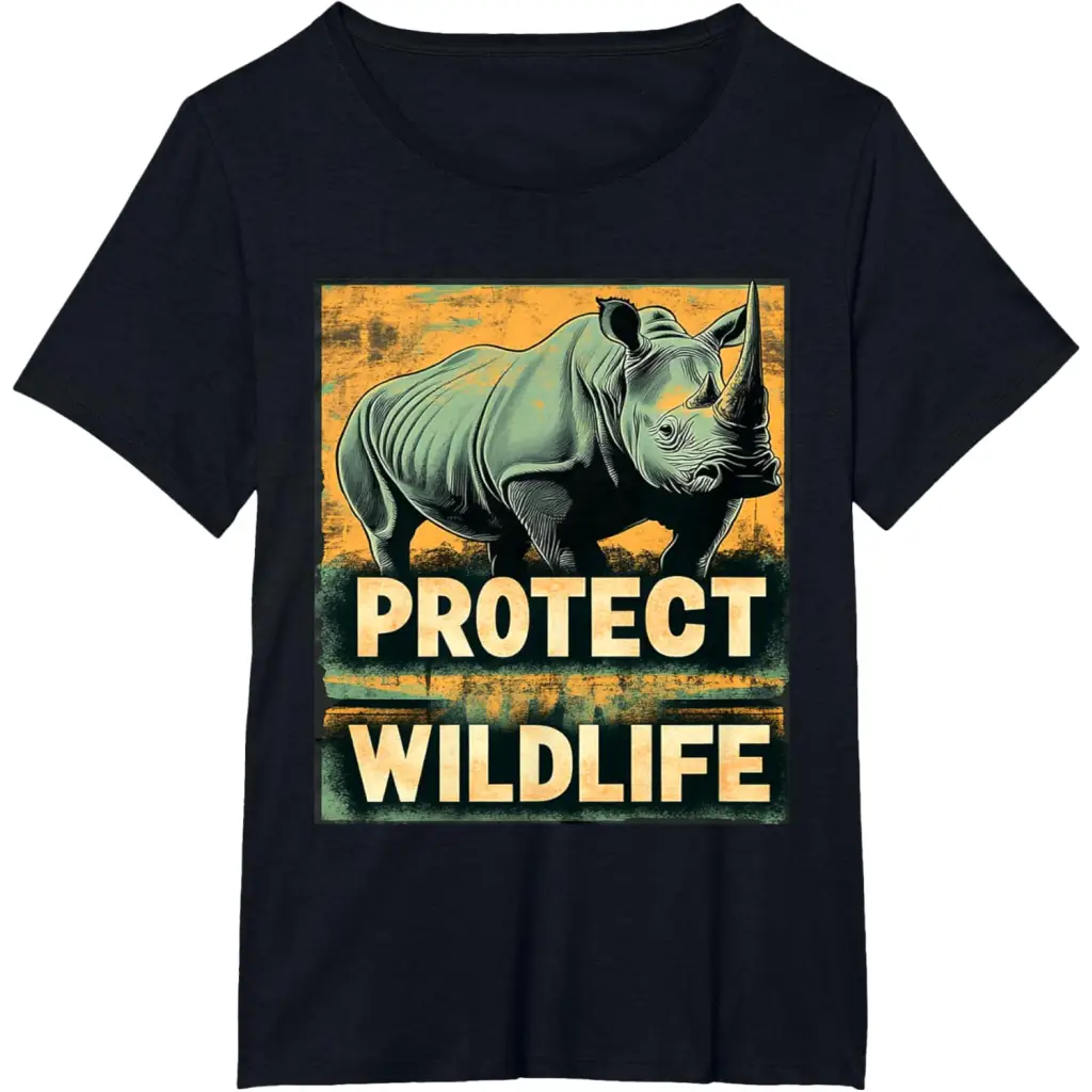 Strength in Vulnerability: Protect Wildlife T-Shirt - Black