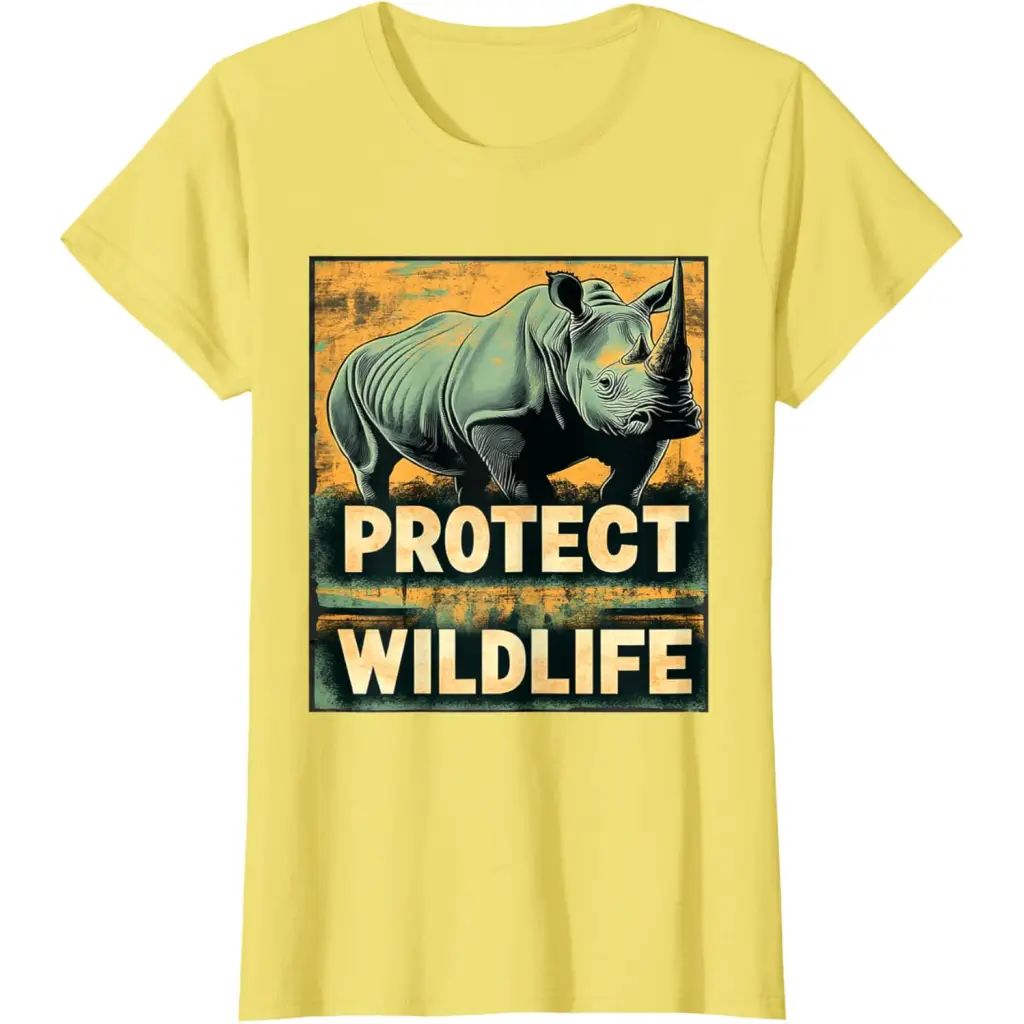 Strength in Vulnerability: Protect Wildlife T-Shirt - Lemon