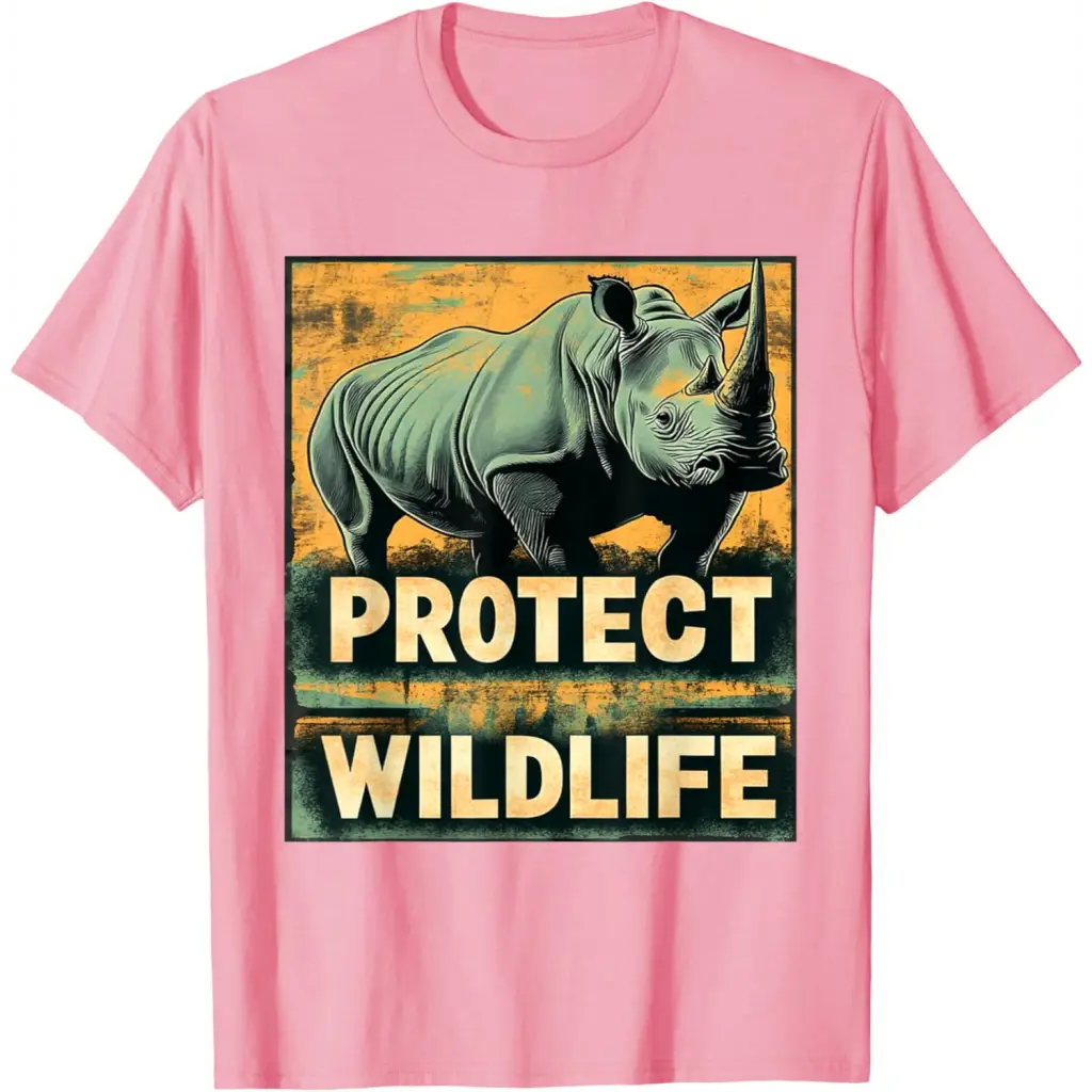 Strength in Vulnerability: Protect Wildlife T-Shirt - Pink