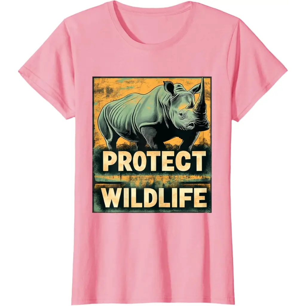 Strength in Vulnerability: Protect Wildlife T-Shirt - Pink