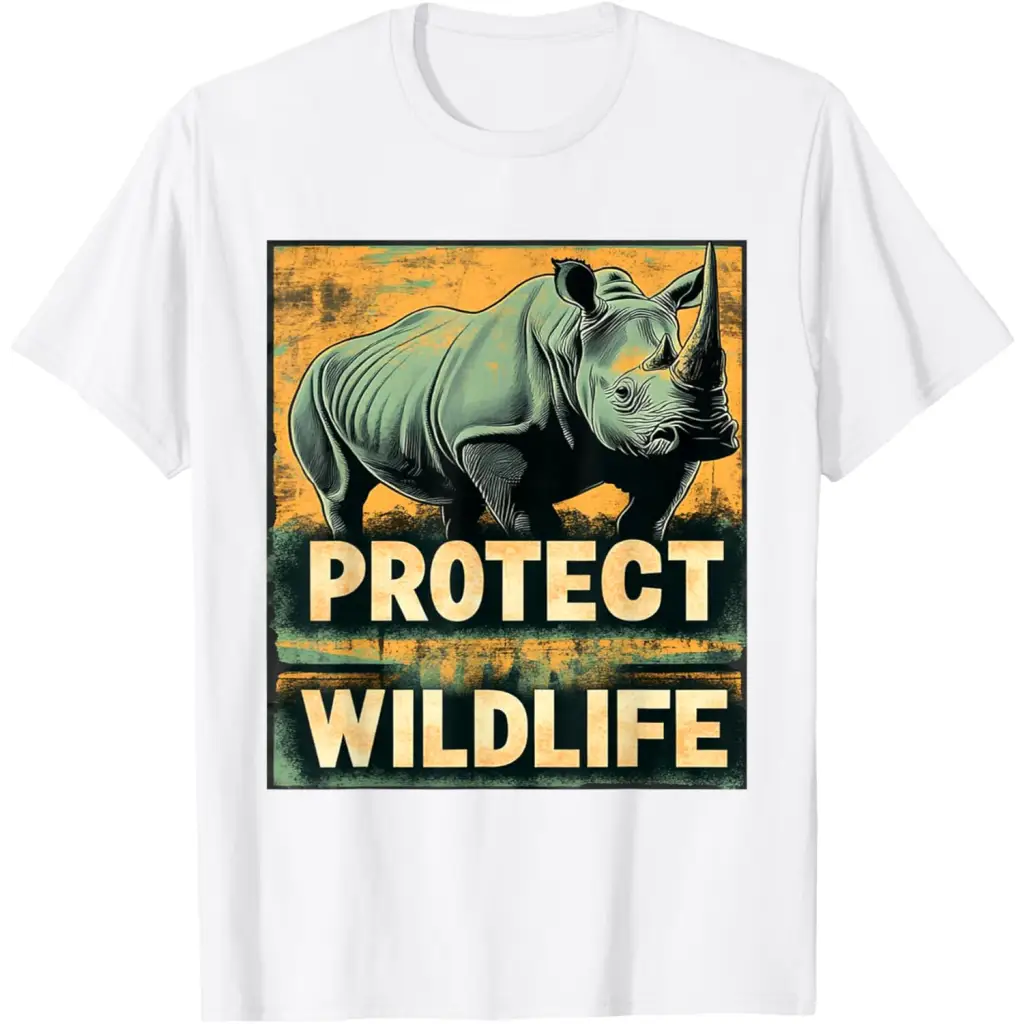 Strength in Vulnerability: Protect Wildlife T-Shirt - White