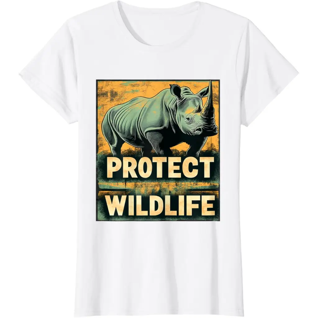 Strength in Vulnerability: Protect Wildlife T-Shirt - White