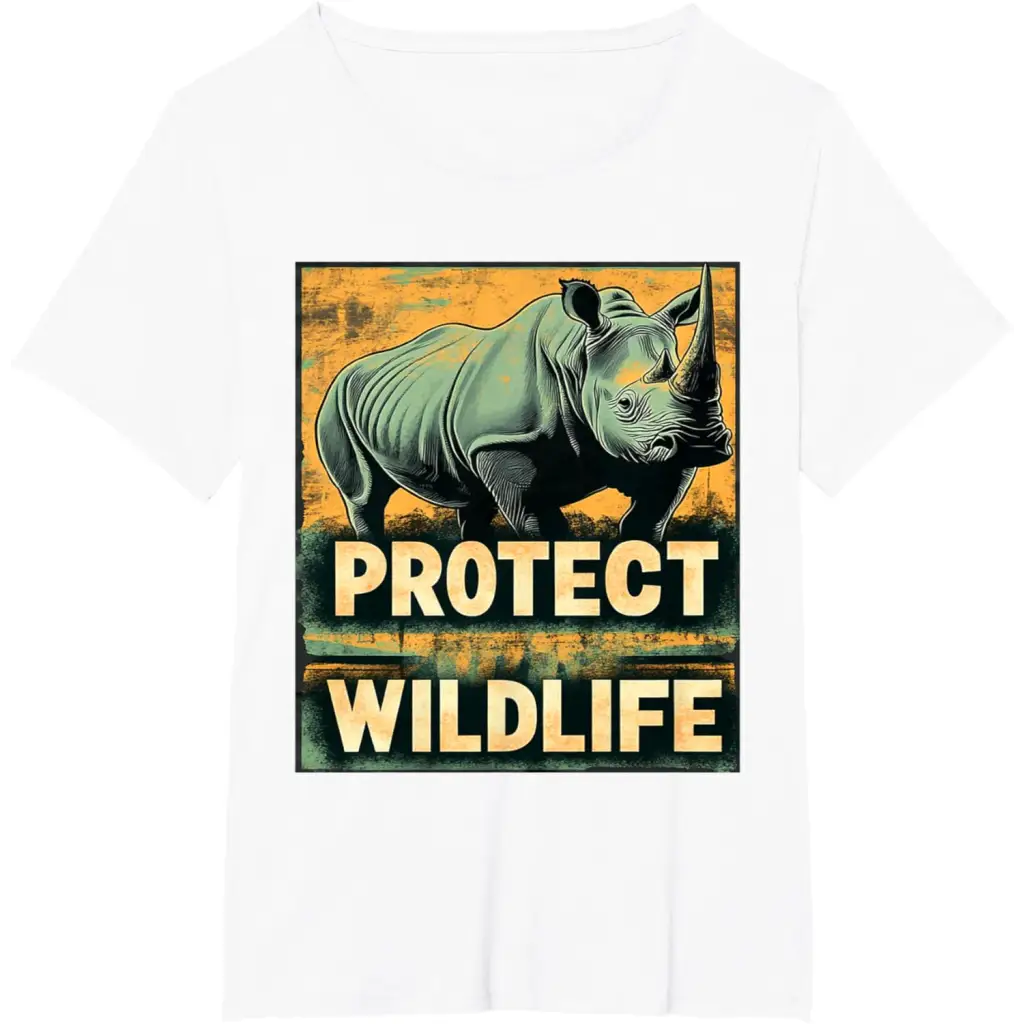 Strength in Vulnerability: Protect Wildlife T-Shirt - White