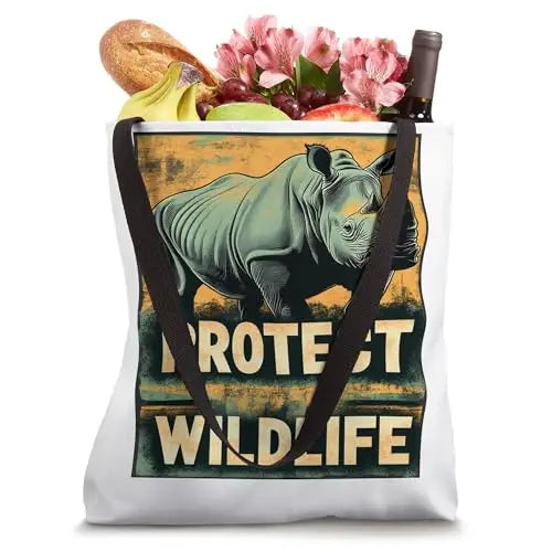 Strength in Vulnerability: Protect Wildlife Tote Bag Apparel