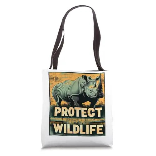 Strength in Vulnerability: Protect Wildlife Tote Bag Apparel