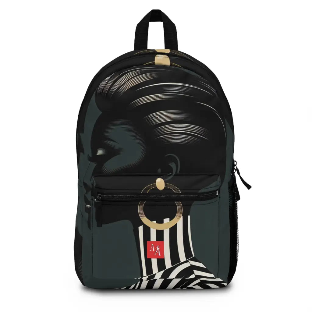 Stripes and Silhouette Backpack One size Bags