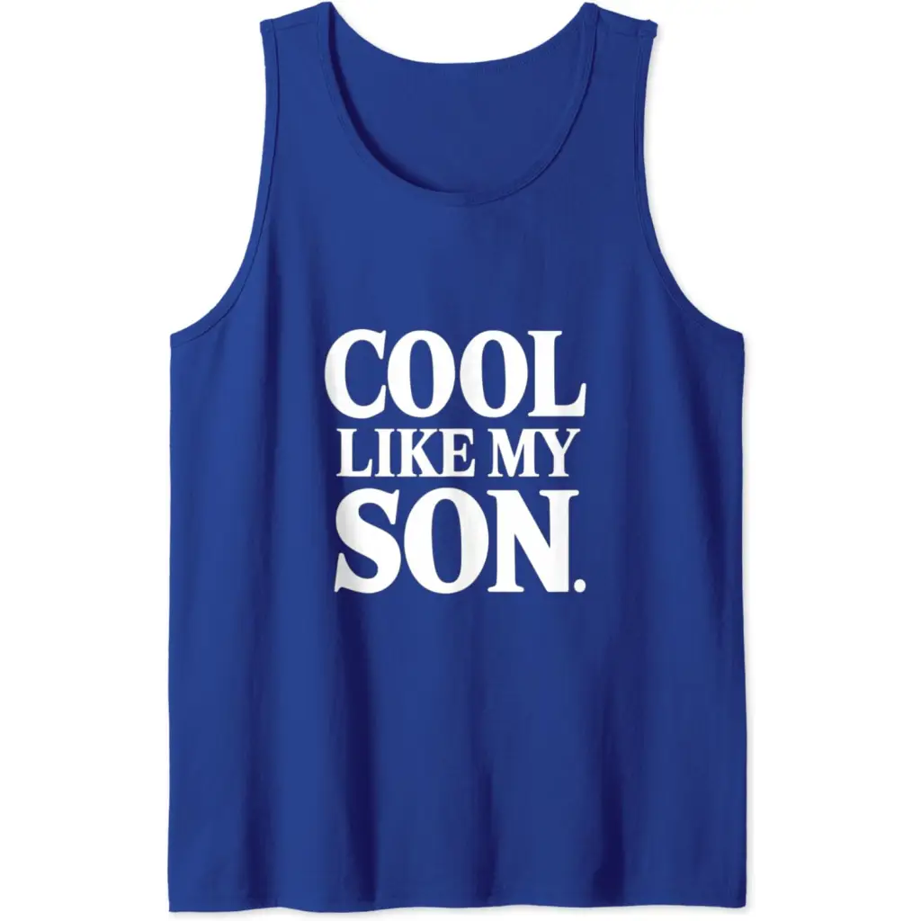 Stylish Dad/Mom Cool Like My Son Tank Top - Royal Blue